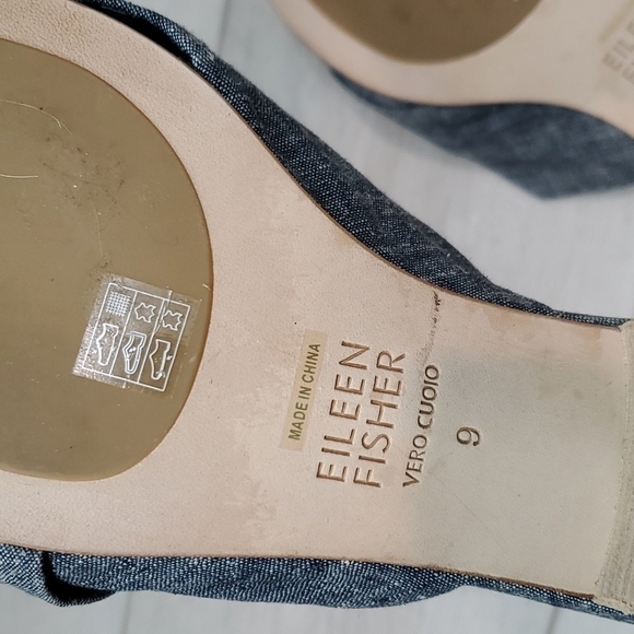 NEW Eileen Fisher Ruche Women Comfort Slide Heels Sandals shoes sz 9 - Picture 10 of 11